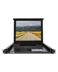 8 Port KVM Switches Console with Monitor