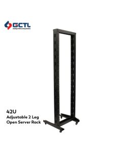 42U Adjustable 2 Leg Open Server Rack