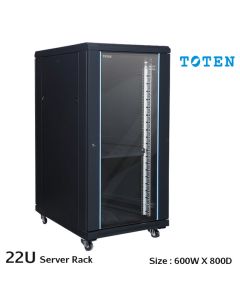 TOTEN 22U Network rack cabinet -600x800mm Front