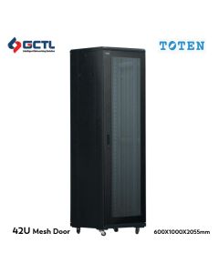 TOTEN 42U Server Rack Cabinet  600x1000mm Mesh Door