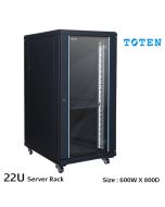TOTEN 22U Network rack cabinet -600x800mm Front